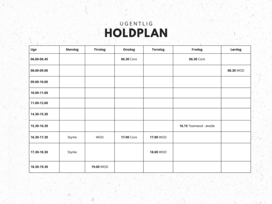 Holdplan sep26 - Grenaa